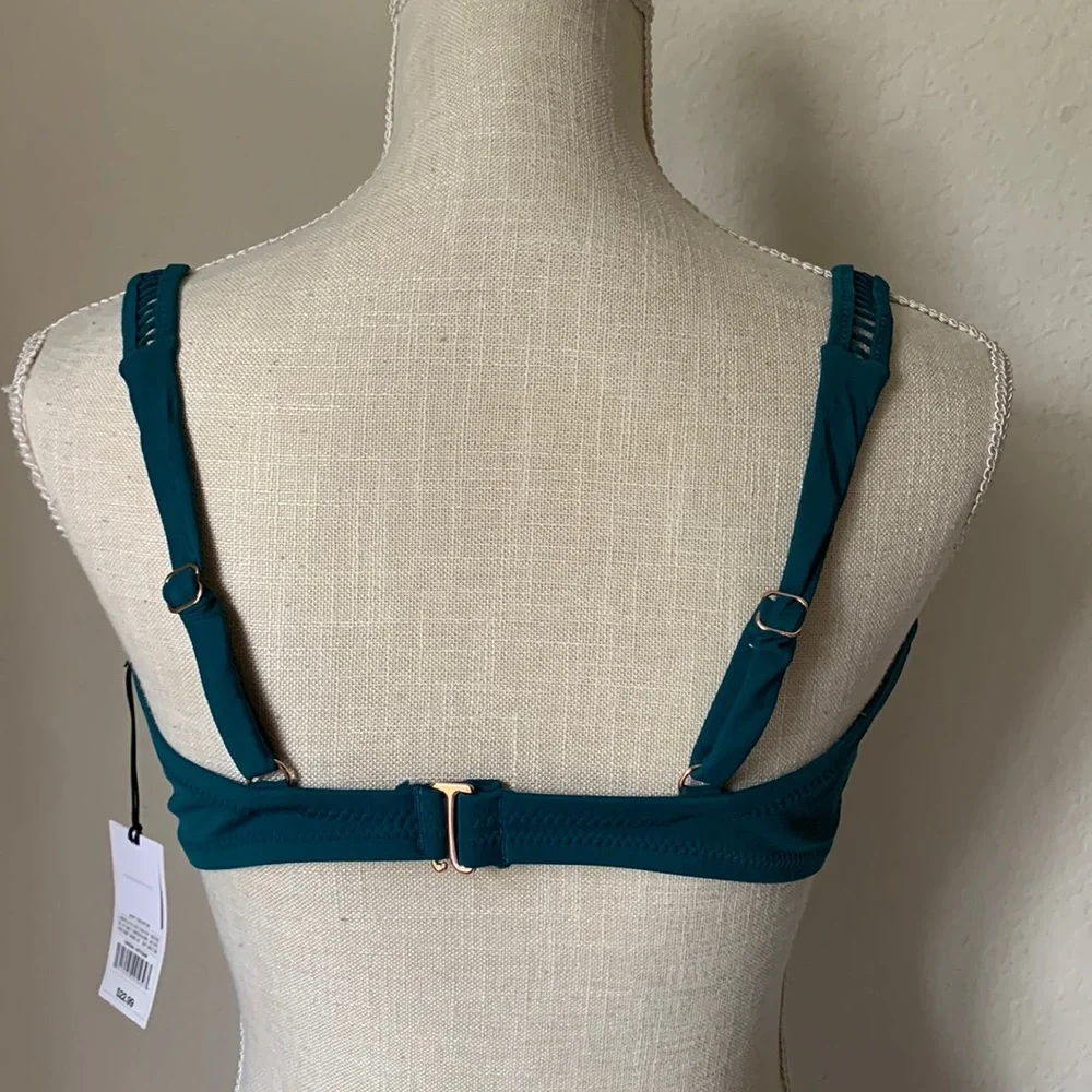 NWT SHADE & SHORE 2 pc. Bikini top & bottoms in Deep Teal - Size XL - Picture 6 of 16